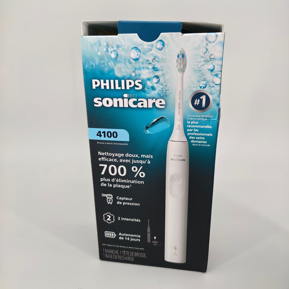 Philips Sonicare 4100 Electric Toothbrush HX3681 White Open Box New - Picture 7 of 7
